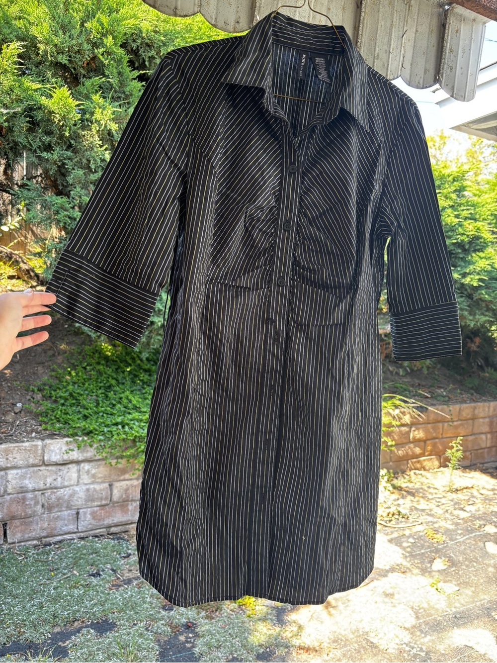 Mixit Black Pinstripe Dress